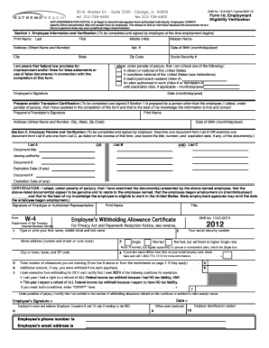 Form I-9, Employment Anti-Discrimination Notice