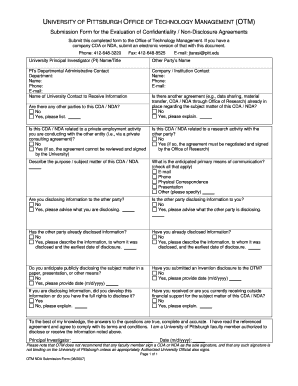 confidential agreement form