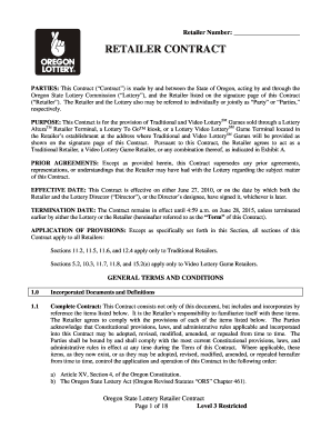 Retailer Contract 2010 Final Copy Larry Niswender ... - Oregon Lottery - oregonlottery