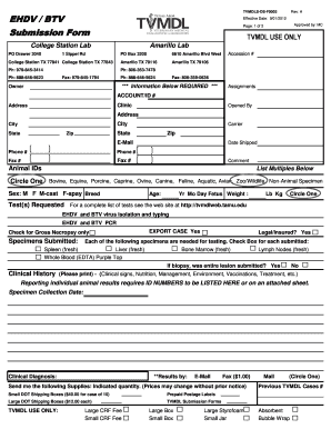 TVMDL Submission Form