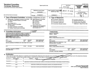 California Campaign Statement Form 460