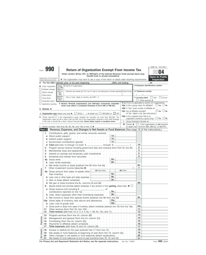 Form 990 Return of Organization Exempt From Income Tax