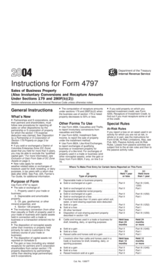 IRS Form 4797 Instructions