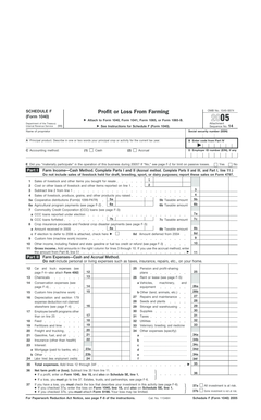 Schedule F Form 1040