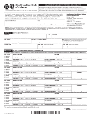 Request for Reimbursement FSA/HRA