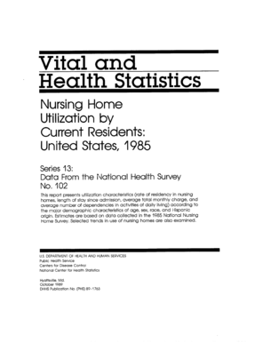 Vital and Health Statistics - cdc