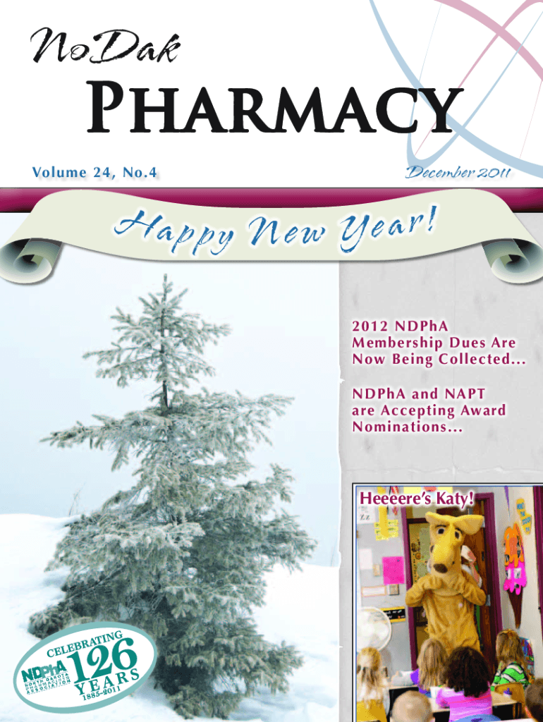 Happy New Year! - North Dakota Board of Pharmacy Preview on Page 1