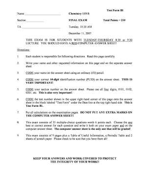 Purdue final exam schedule