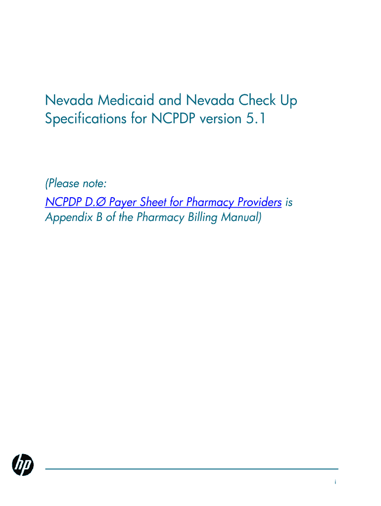 Specifications for NCPDP, v 5 1 - Nevada Medicaid and Nevada Preview on Page 1