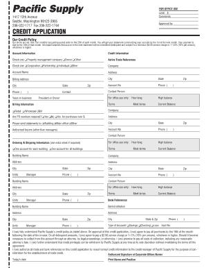 credit application form alabama