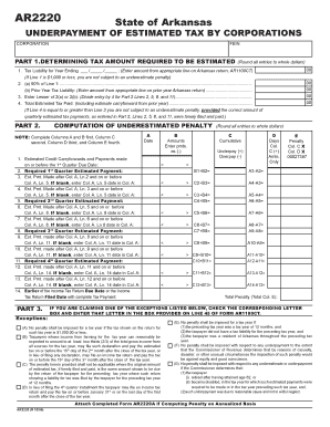 Arkansas AR2220 Form