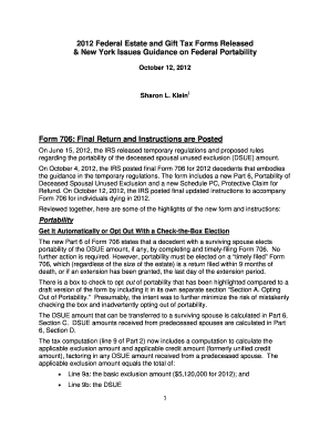 2012 IRS Form 706 Instructions