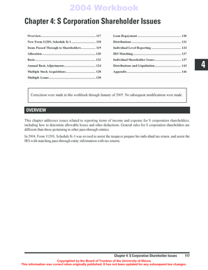 2004 Form 1120S Schedule K-1