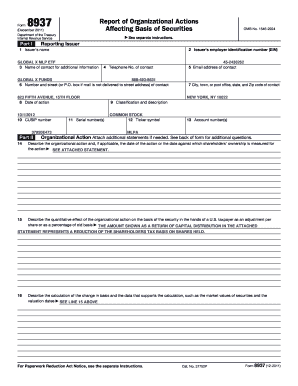 Form 8937 Report