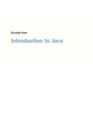 Introduction to Java - Workforce Development