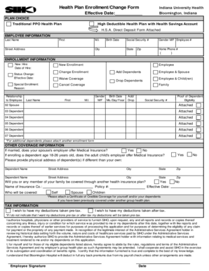 Health Plan Enrollment Form