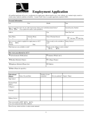 Employment Application