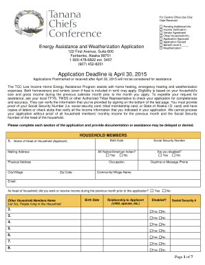 Alaska Energy Assistance Application