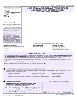 US Annual Wholesale Trade Report