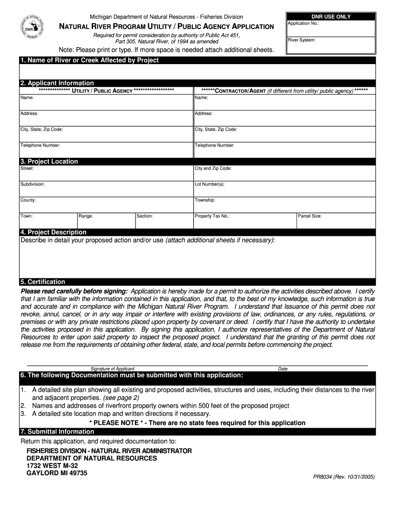 Utility Public Agency Application - State of Michigan - michigan Preview on Page 1