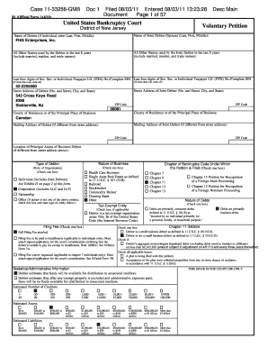 Chapter 7 discharge - Bankruptcy Forms. FHG Enterprises, Inc. - Brian W. Hofmeister, Esq.