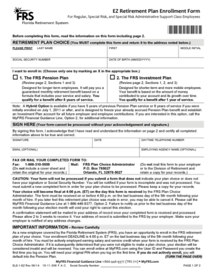 EZ Retirement Plan Enrollment Form