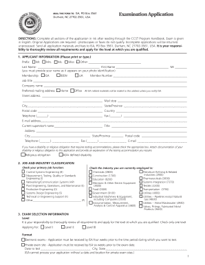 how to fill isa ccst form