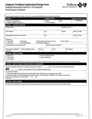 Employer Enrollment Application Form
