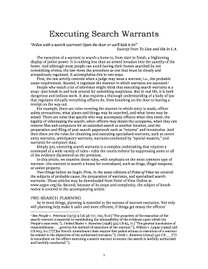 Fillable Online le alcoda alameda county search warrant form Fax Email