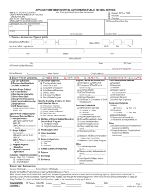 California Teacher Credential Application
