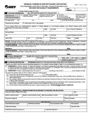 Virginia Disabled Parking Application