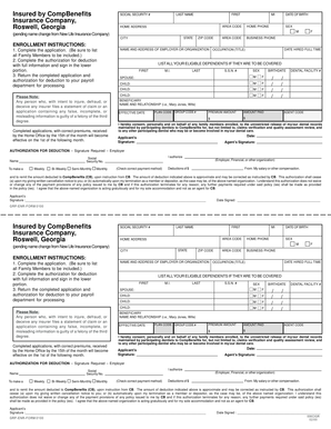 CompBenefits Dental Enrollment Form