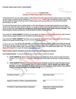 HealtheConnections Consent Form