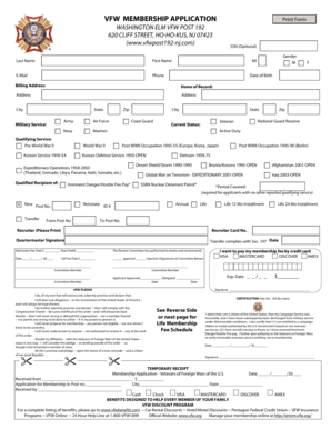 VFW Membership Application