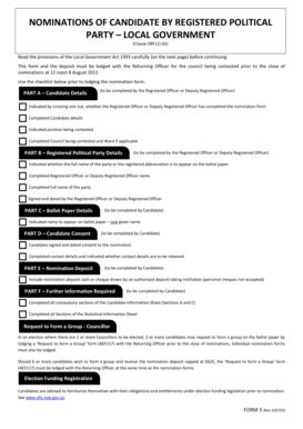 Candidate Nomination Form