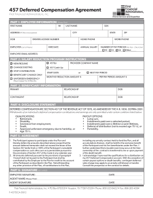 457 Deferred Compensation Agreement