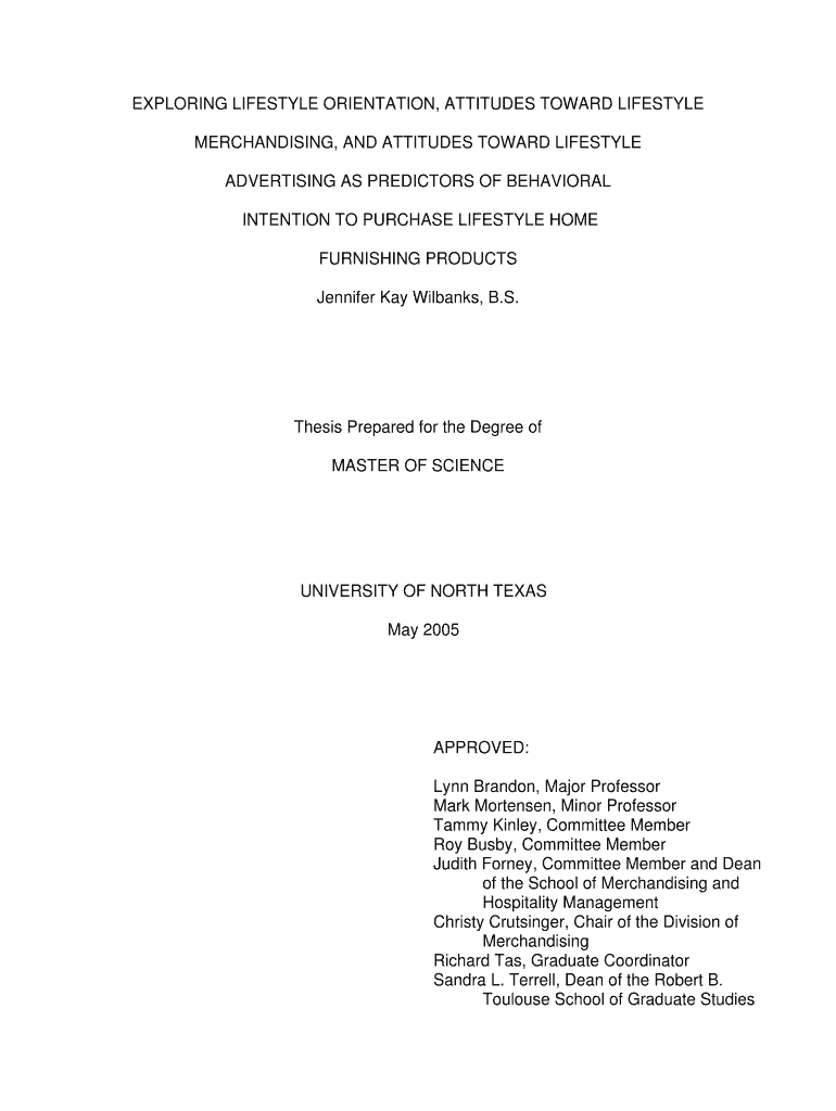 Exploring Lifestyle Orientation, Attitudes Toward Lifestyle Merchandising, and Attitudes Toward Life Preview on Page 1