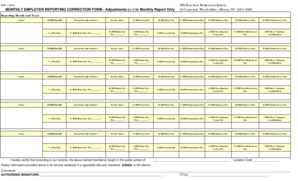 NYS Teachers' Retirement System Monthly Employer Reporting Correction Form