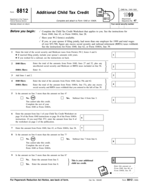 Form 8812 Additional Child Tax Credit