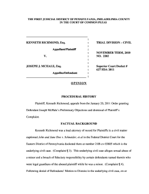 OPINION- Richmond V McHale- Final.docx - courts phila