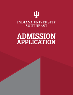 IU Southeast Undergraduate Admission Application