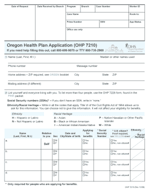 Oregon Health Plan Application