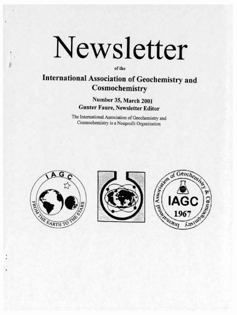 download - the International Association of GeoChemistry Preview on Page 1