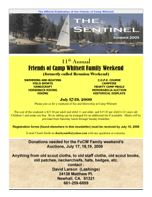 Friends of Camp Whitsett Family Weekend - whitsett