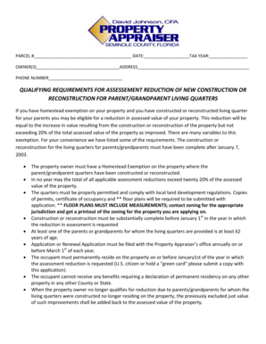 Florida Homestead Exemption Application