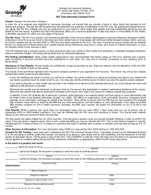 HIV Test Informed Consent Form