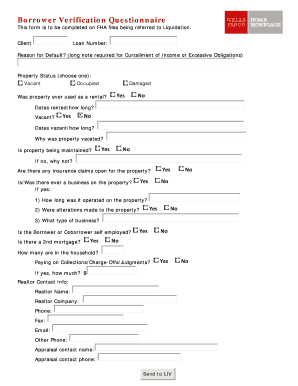 liquidation form