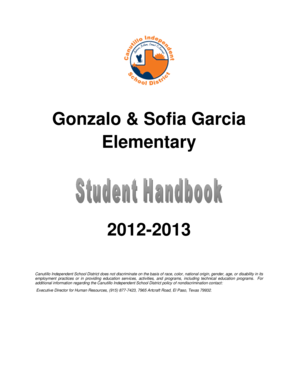 Student Handbook Acknowledgment Form
