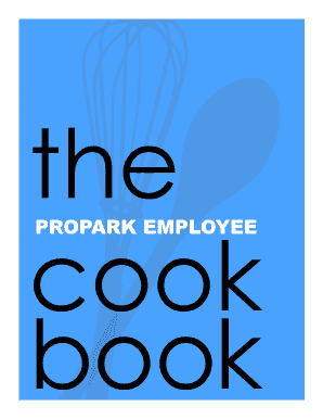 Recipe book template pdf - To download the ProPark Employee Cookbook! - ProPark, Inc. - propark