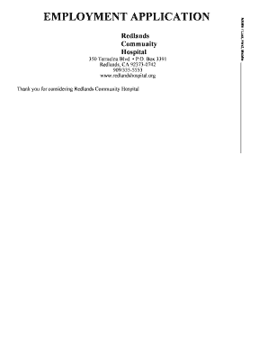 Employment Application Form